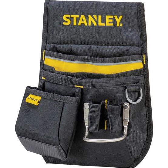 Image of Stanley Multi Pocket Tool Pouch with Metal Hammer Loop