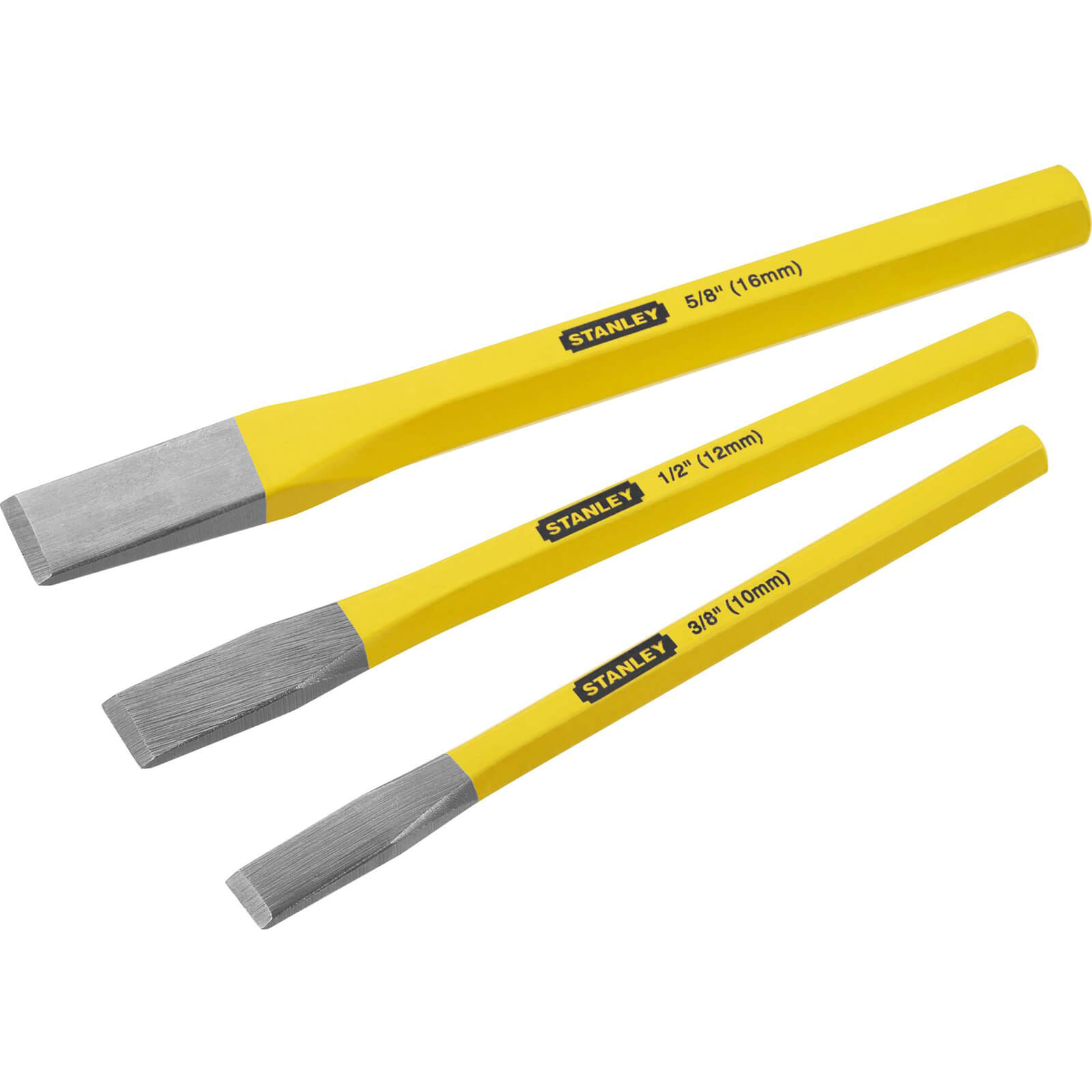 Image of Stanley 3 Piece Cold Chisel Kit 4 18 298