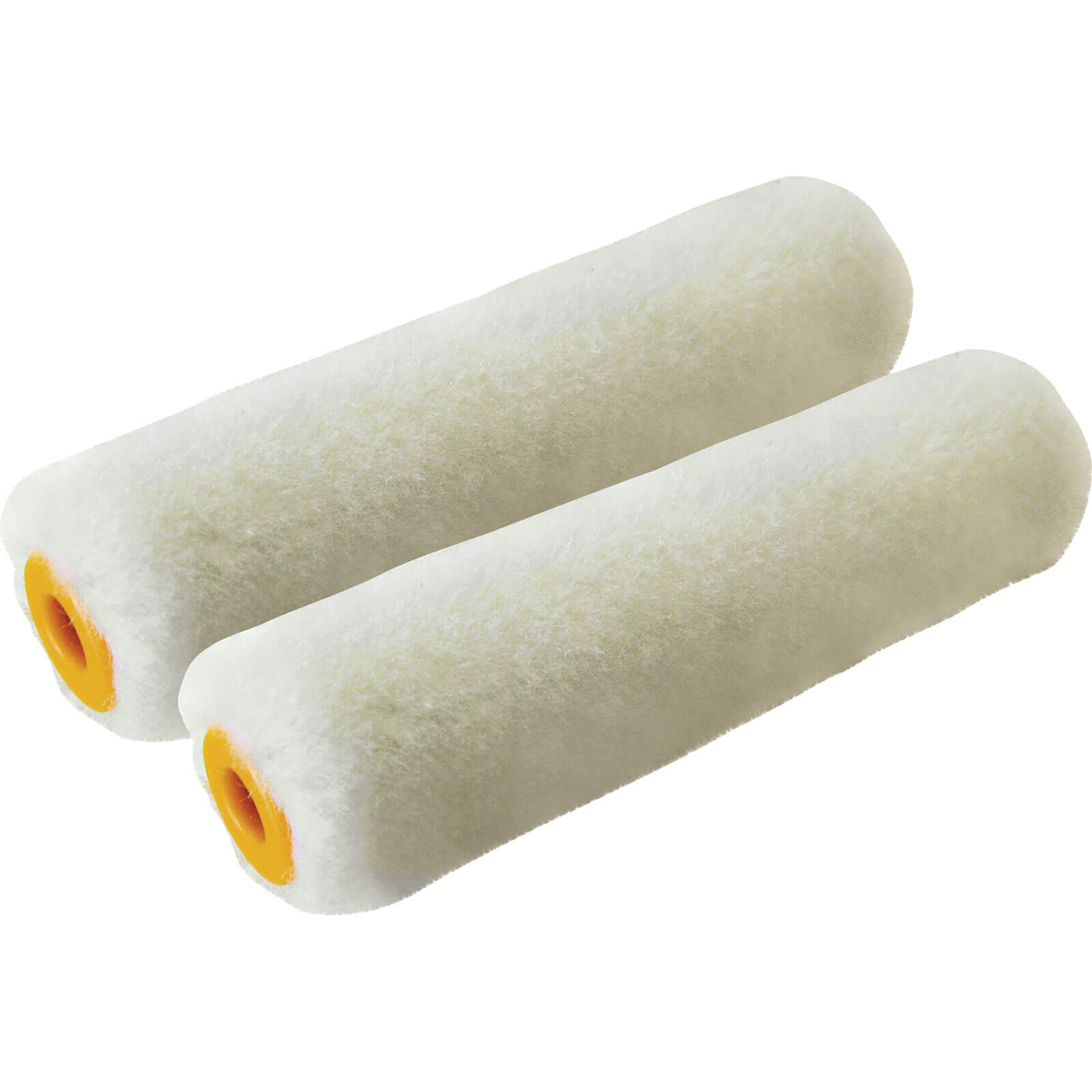 Image of Stanley Mini Mohair Gloss Paint Roller Sleeve 100mm 4 Pack of 2