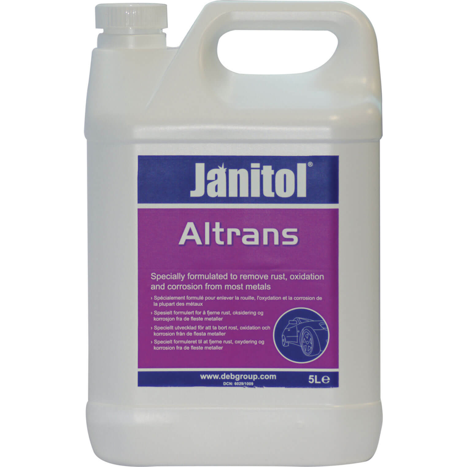 Image of Swarfega Janitol Altrans Rust Remover 5 Litre