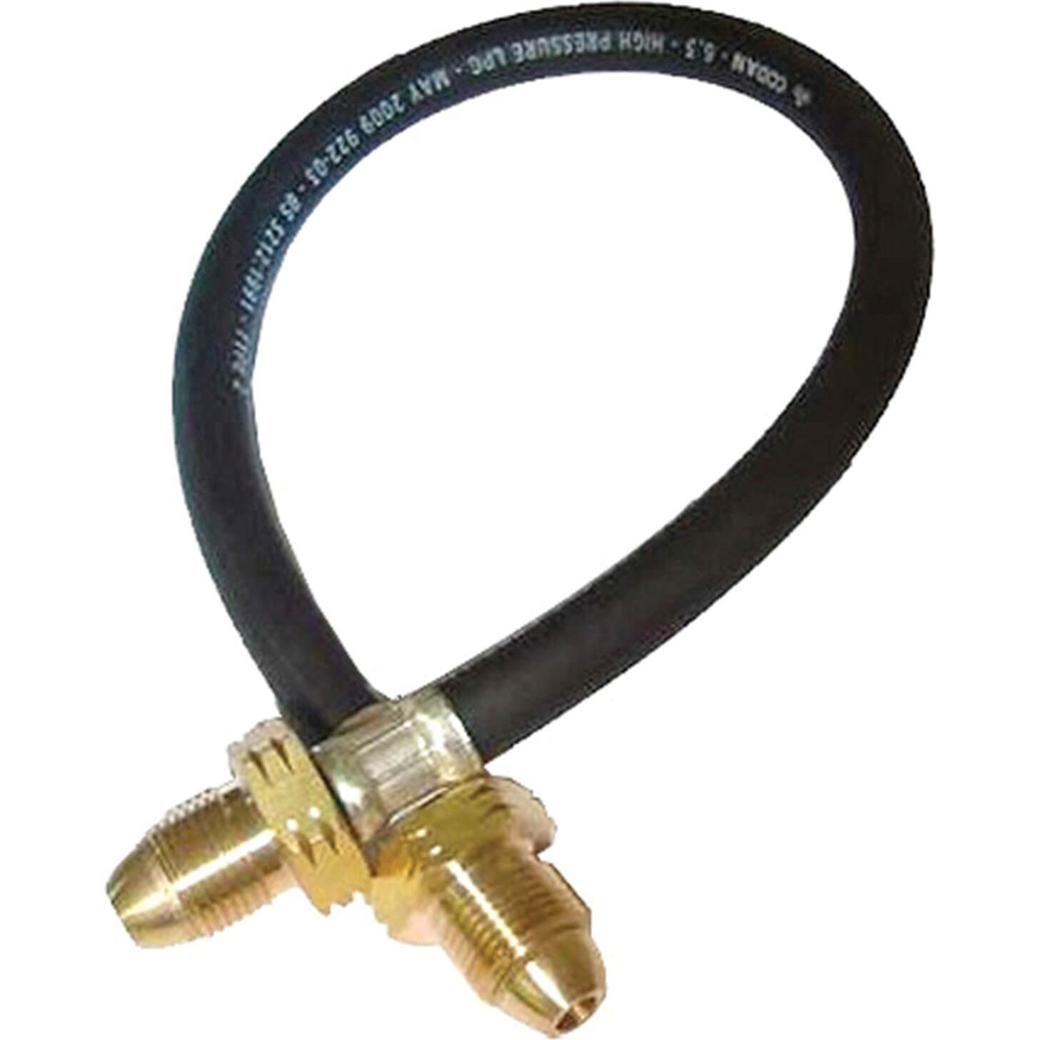 Image of Sievert Gas Bottle to Tee Piece Pigtail Connector with POL Fittings