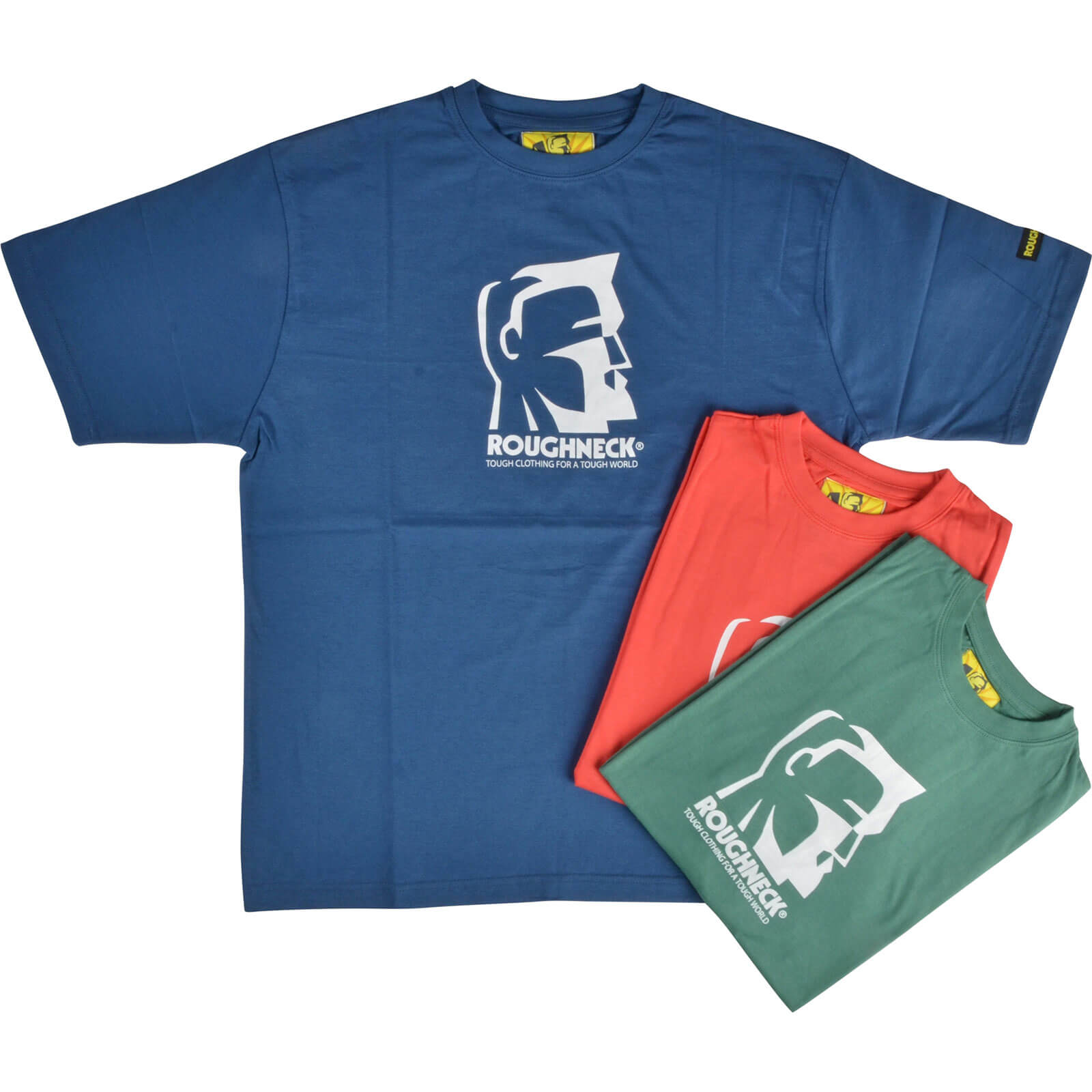 Image of Roughneck T Shirts Pack of 3 with Roughneck Logo Large