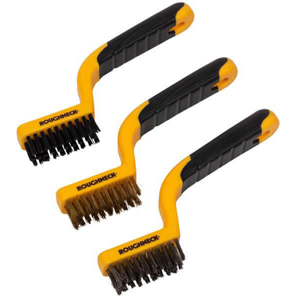 Image of Roughneck 3 Piece Soft Grip Narrow Brush Set