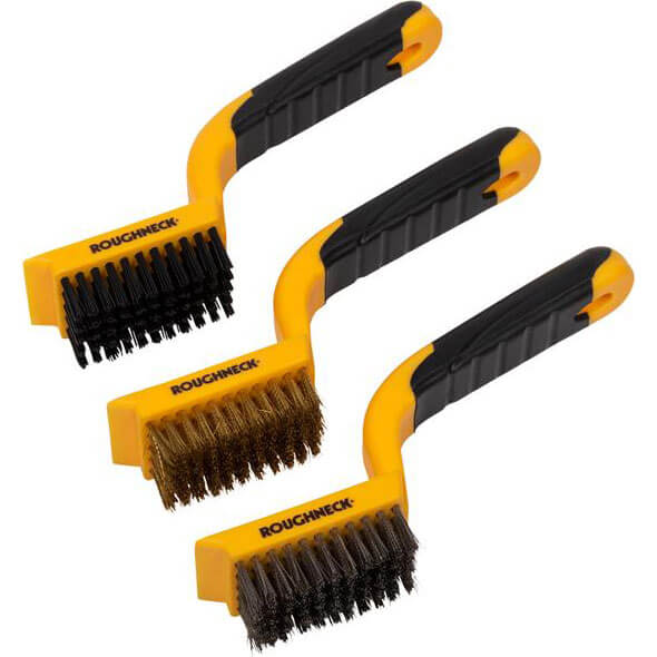 Image of Roughneck 3 Piece Soft Grip Wide Brush Set