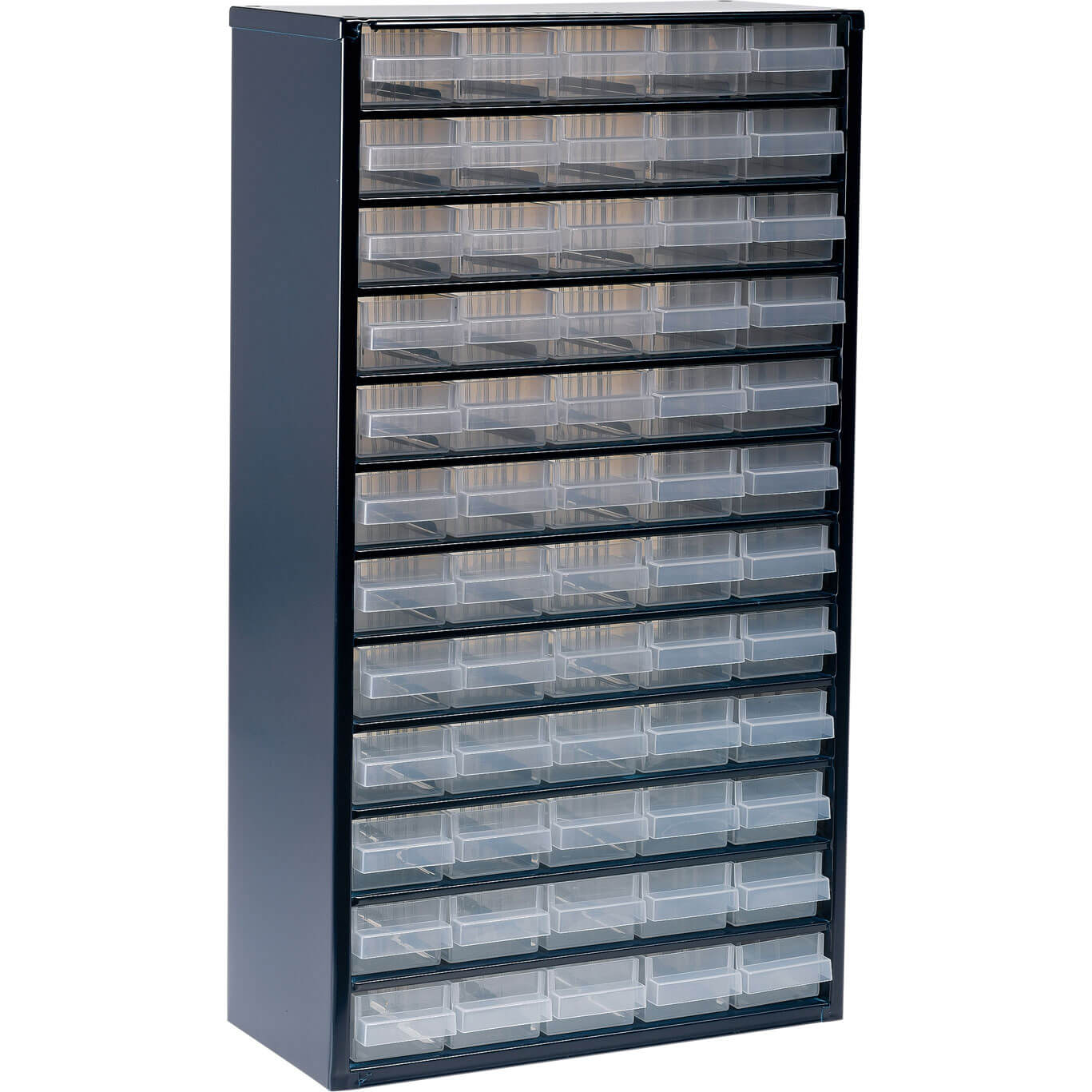 Image of Raaco Metal Cabinet with 60 Organiser Drawers 552 x 306 x 150mm