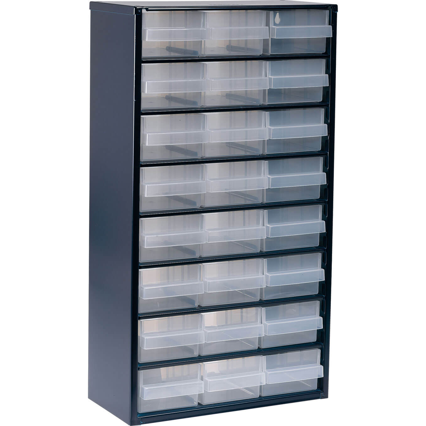 Image of Raaco Metal Cabinet with 24 Organiser Drawers 552 x 306 x 150mm