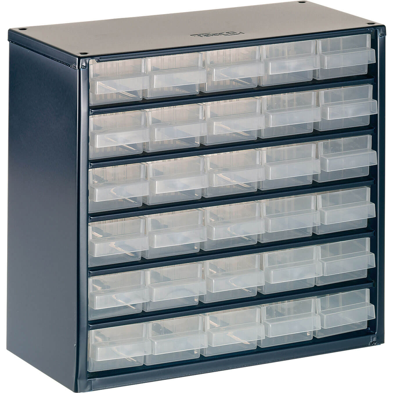 Image of Raaco Metal Cabinet with 24 Drawers 283 x 306 x 150mm