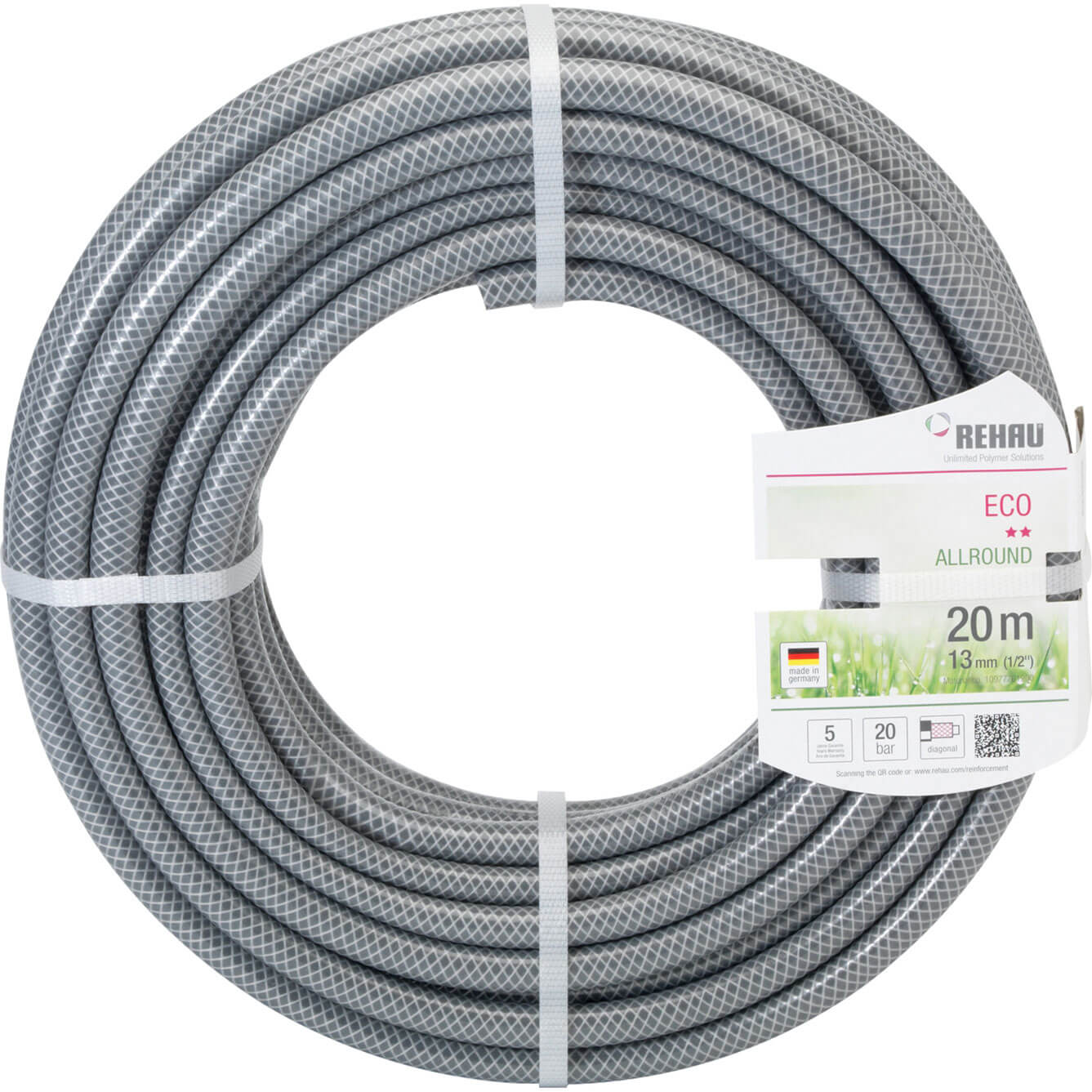 Image of Rehau 50 Metre Eco Grey Hose Pipe 125mm 12