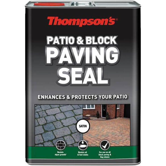 Image of Ronseal Patio and Block Paving Seal Satin 5 Litre