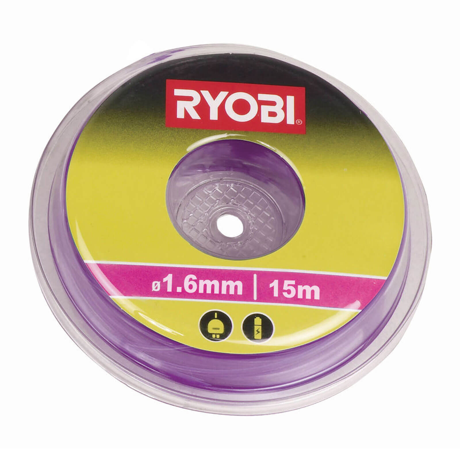 Image of Ryobi RAC101 15 Metre x 16mm Purple Cutting Line for Electric Grass Trimmers