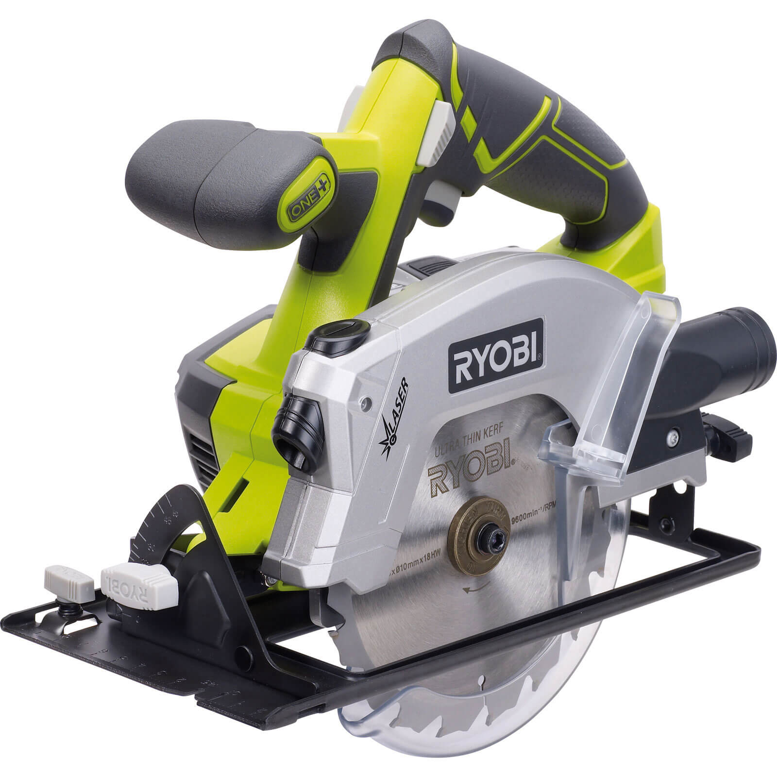 Image of Ryobi RWSL1801M ONE 18v Cordless Circular Saw 150mm Blade with Laser Guide without Battery or Charger