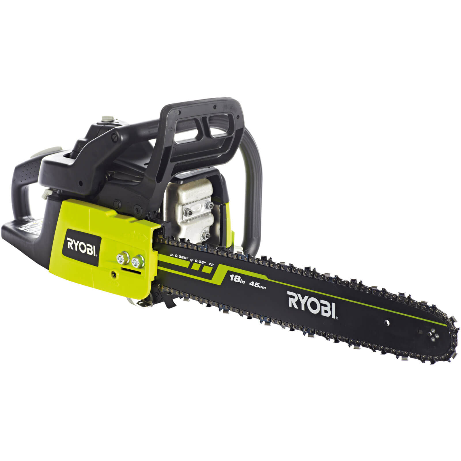 Image of Ryobi RCS5145B Petrol Chainsaw with 450mm 18 Bar and 51cc 2 Stroke Engine