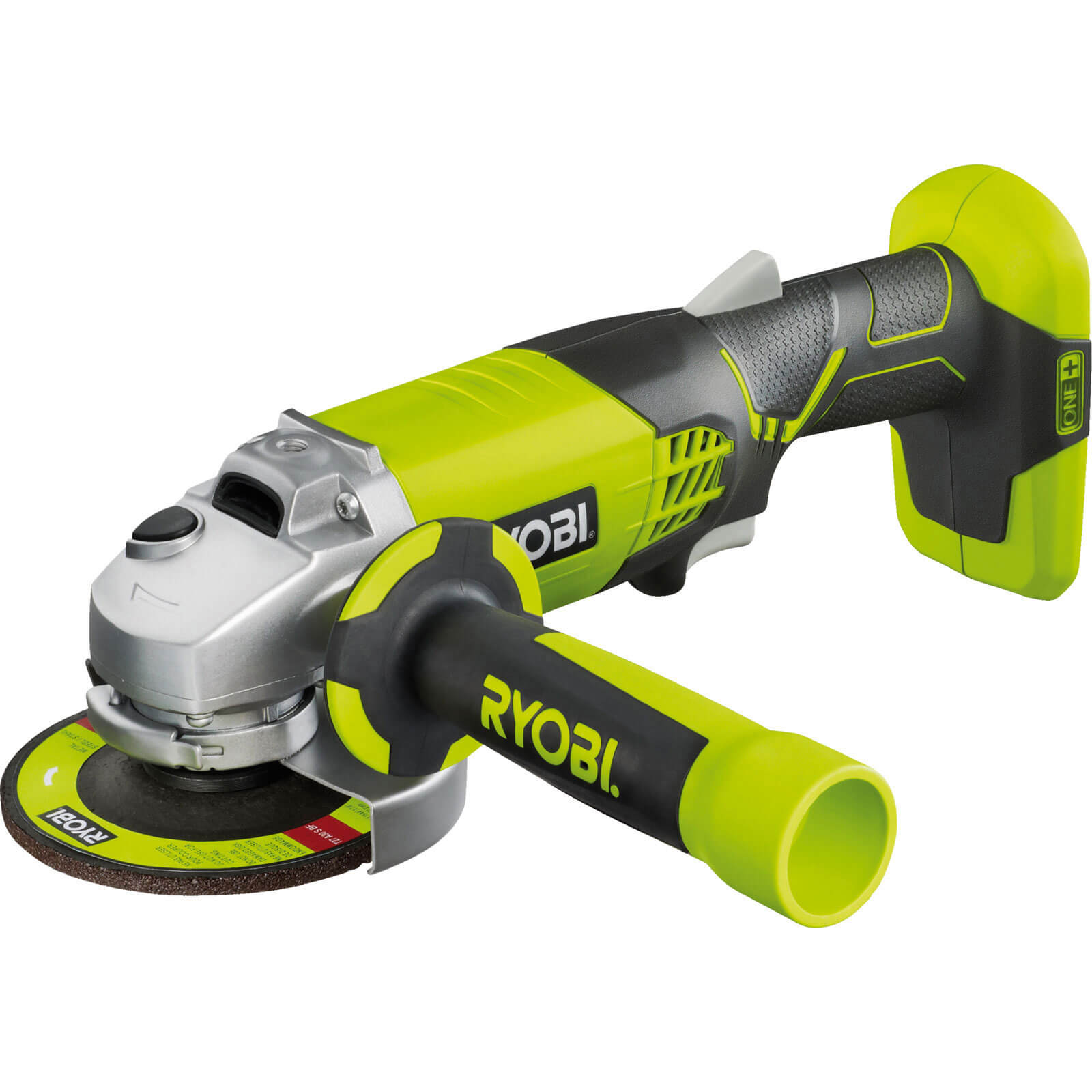 Image of Ryobi R18AG0 ONE 18v Cordless Angle Grinder 115mm 45 Disc without Battery or Charger