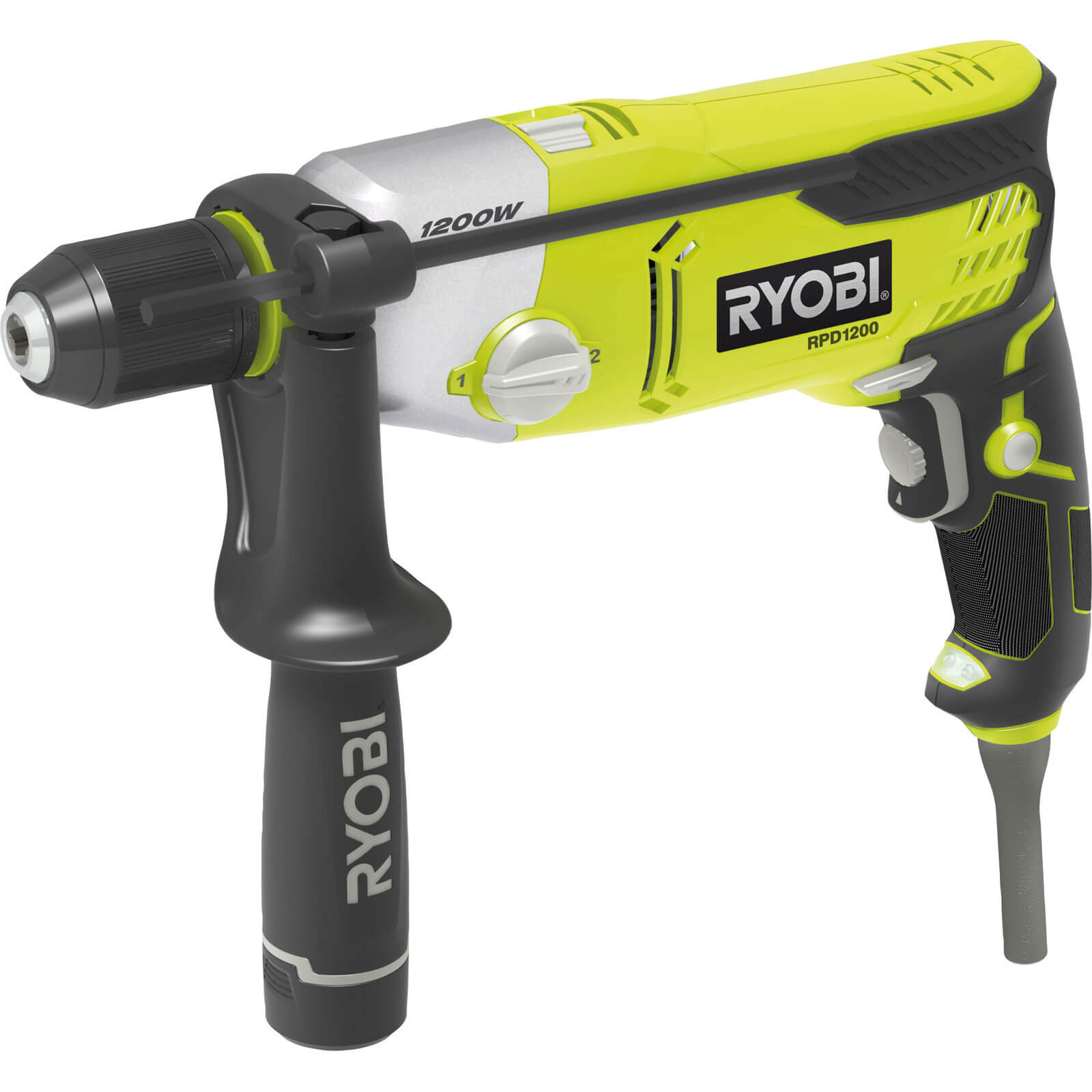 Image of Ryobi RPD1200K Electric 2 Speed Hammer Drill 1200w 240v