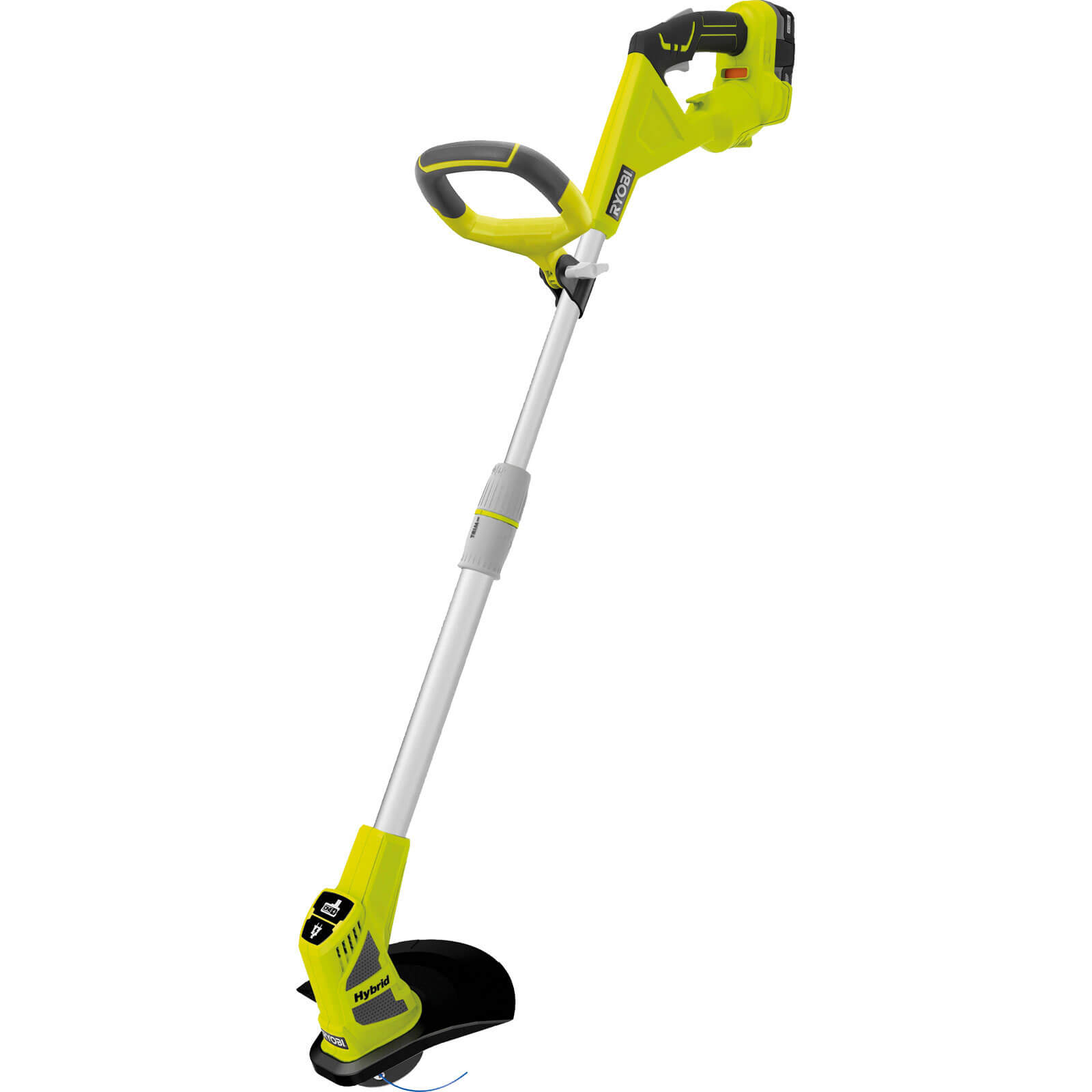 Image of Ryobi RLT1830H13 ONE 18v and 240v Hybrid Grass Trimmer 250 300mm Cut with 1 Lithium Ion Battery 13ah