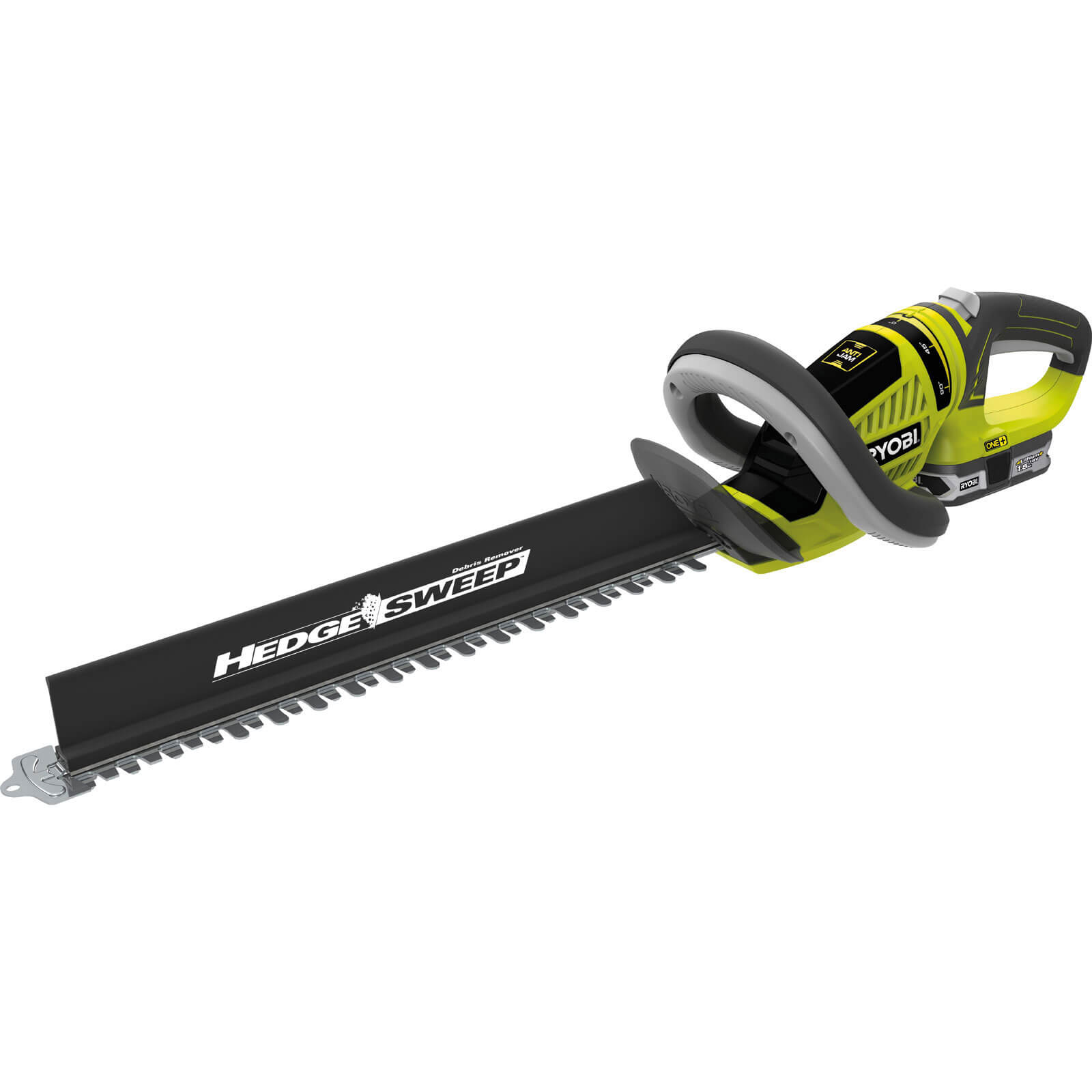 Image of Ryobi RHT1851R15 ONE 18v Cordless Hedge Trimmer with 550mm Blade and 1 Lithium Ion Battery 15ah