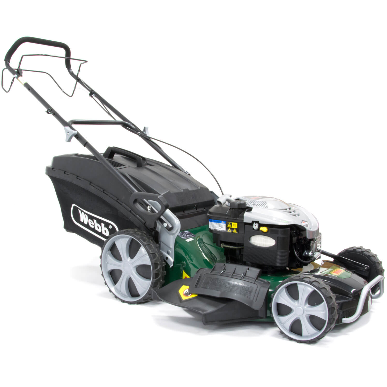 Image of Webb R21HW Self Propelled Petrol 4 in 1 Rotary Lawnmower 530mm Cut with Steel Deck and Briggs and Stratton 675 Series 4 Stroke Engine