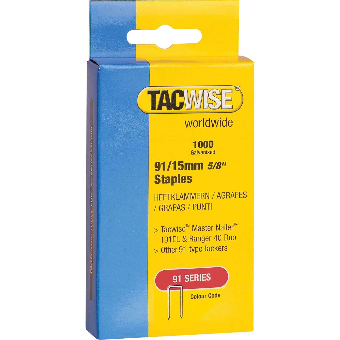 Image of Tacwise 9115mm Staples Pack of 1000