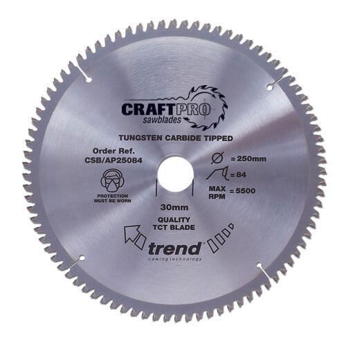 Image of Trend Craft Blade Tcp 305mm x 84T x 30mm Saw Blades Circular Saw Blade 305mm