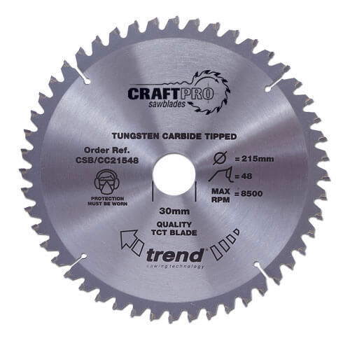 Image of Trend Craft Blade Cc 216mm x 48T x 30mm Saw Blades Circular Saw Blade 216mm