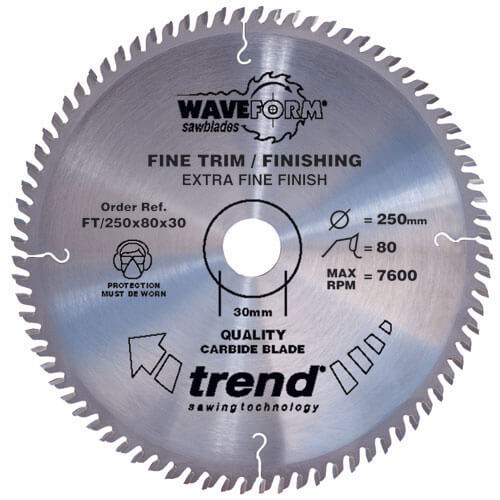 Image of Trend Saw Blade Fine Trim 160mmx48Tx20mm Saw Blades Circular Saw Blade 160mm