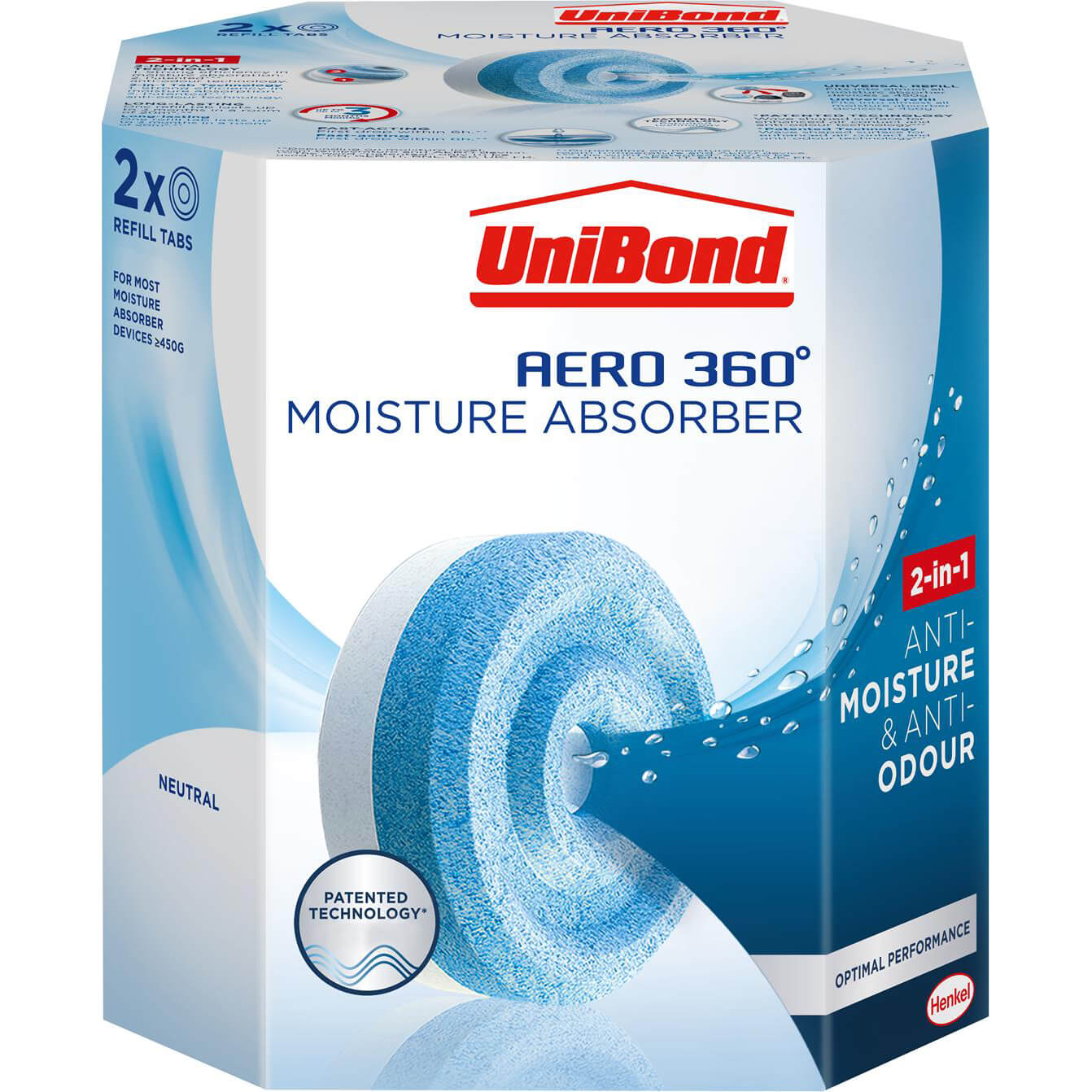 Image of Unibond Aero 360 Humidity Absorber Refills