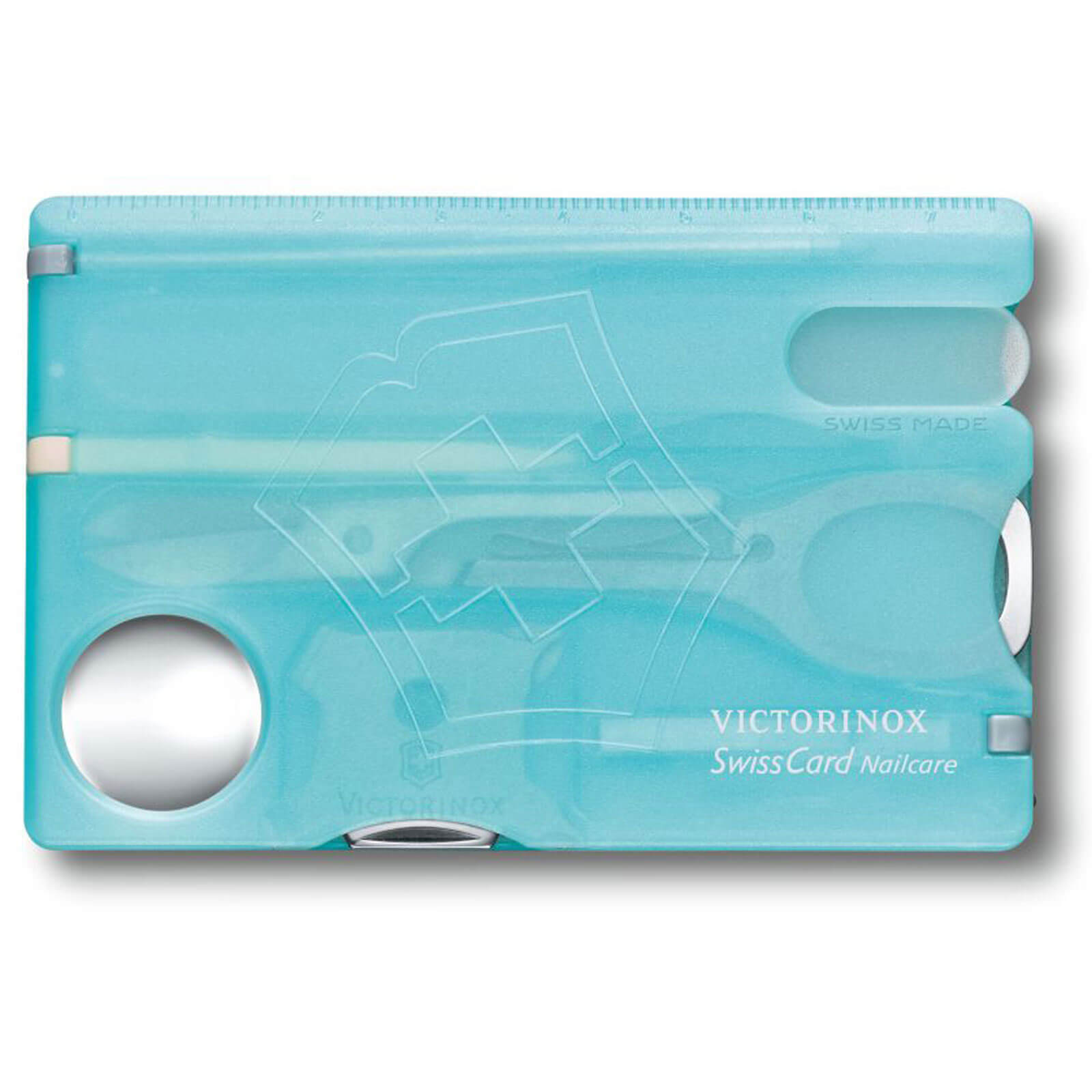 Image of Victorinox Swiss Card Nailcare Translucent Ice Blue 13 Functions