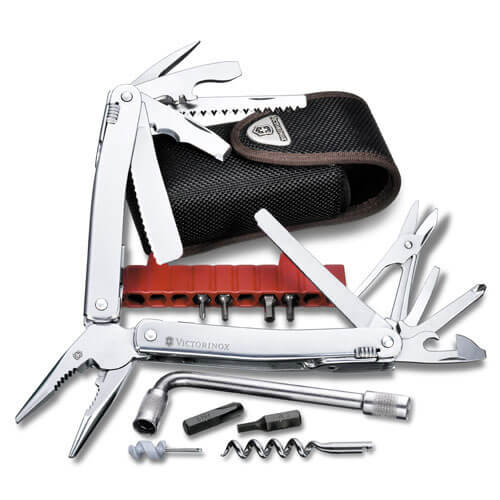 Image of Victorinox Swiss Multi Tool Spirit Plus 38 Functions with Leather Pouch