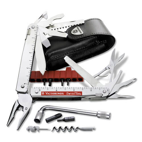 Image of Victorinox Swiss Multi Tool CS 37 Functions with Leather Pouch