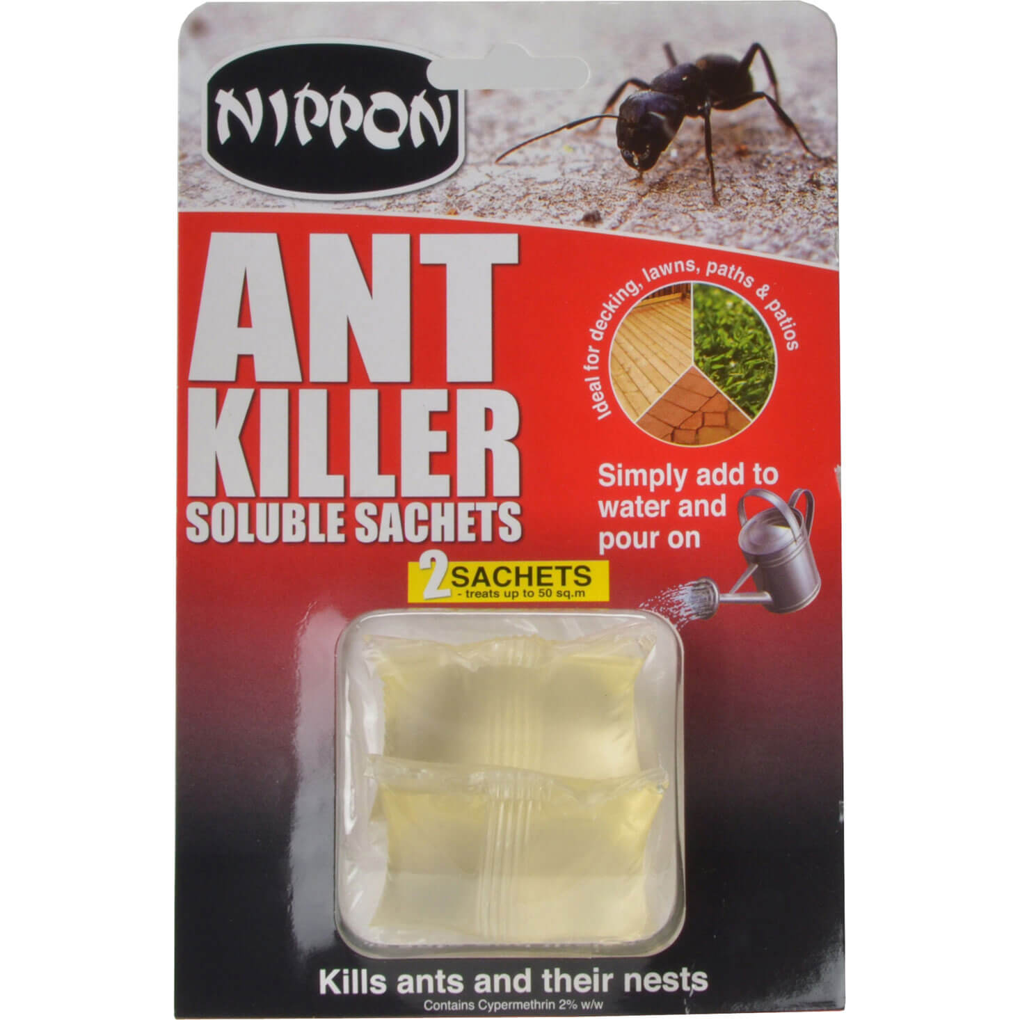 Image of Vitax Nippon Ant Killer in Concentrated Soluble Sachet Pack of 2