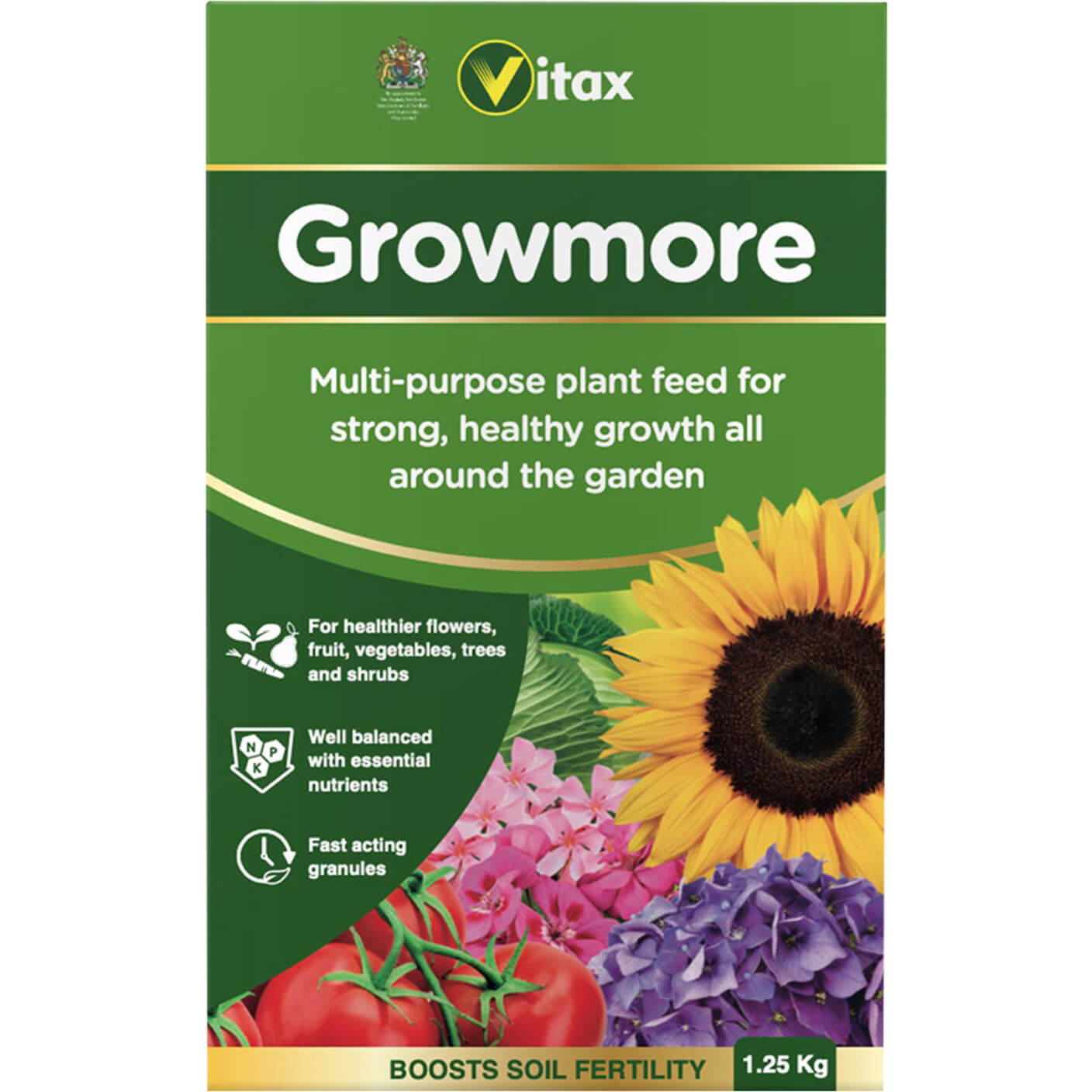 Image of Vitax Growmore Fertiliser 125kg