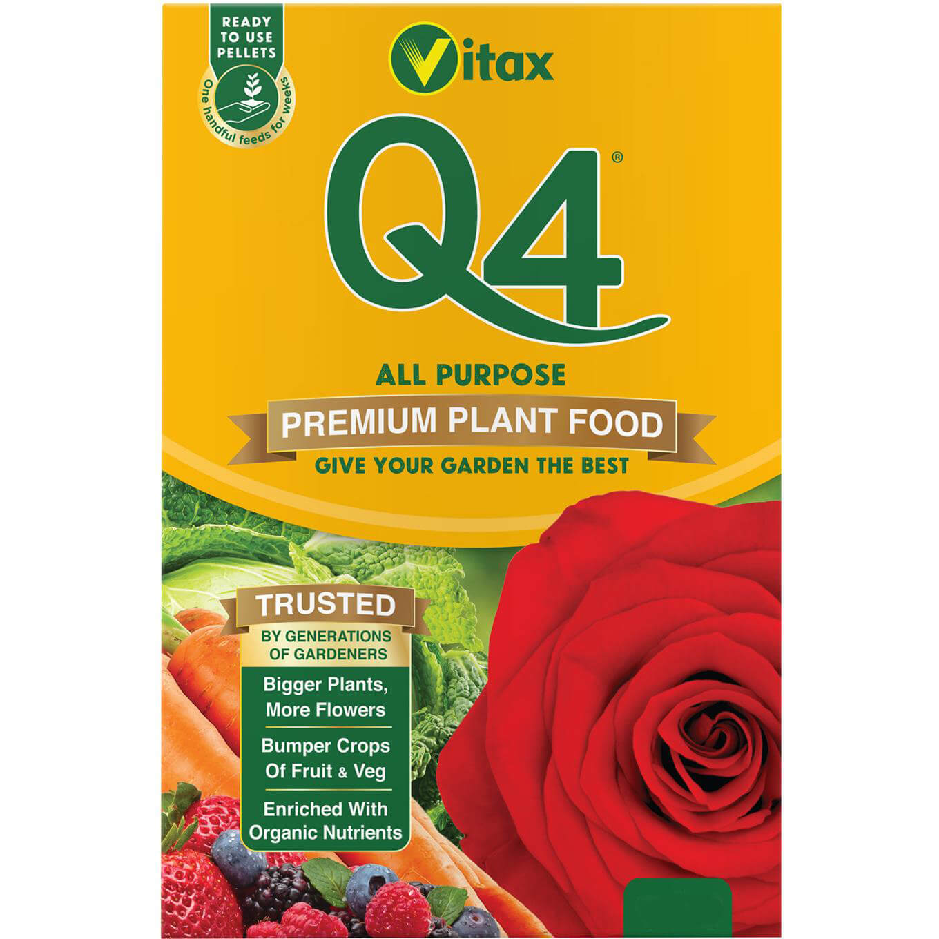 Image of Vitax Q4 General Purpose Fertilizer Pellets 09kg