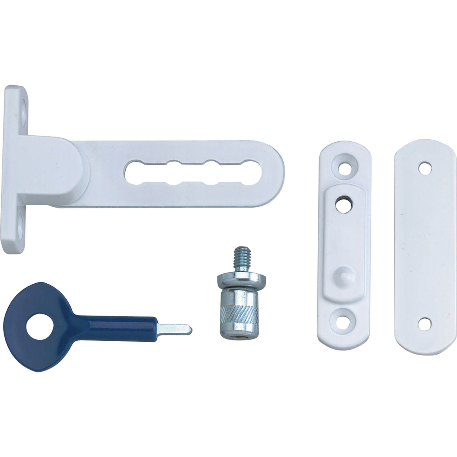 Image of Yale Locks P117 Ventilation Window Lock White Finish Pack of 2