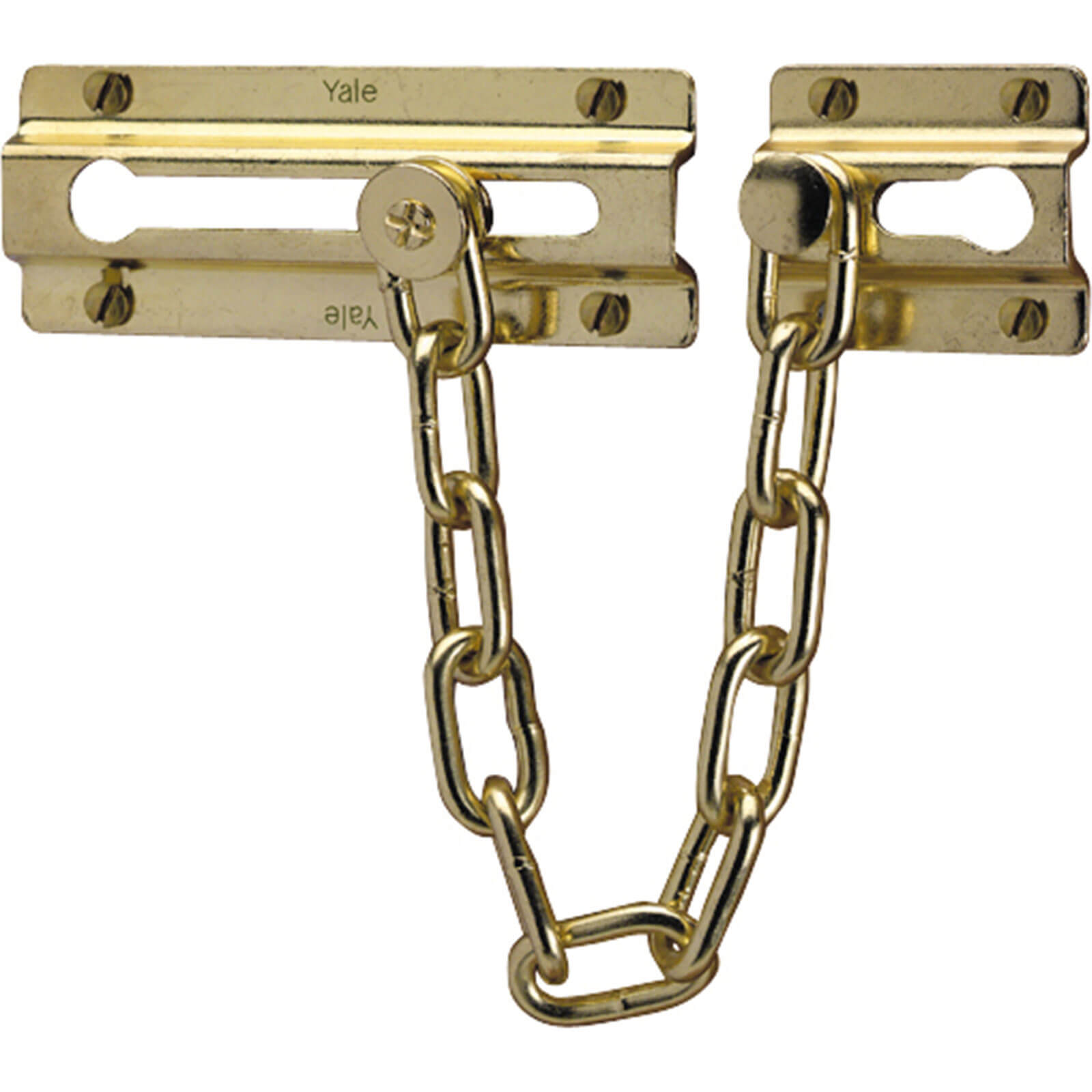 Image of Yale Locks P1037 Door Chain Brass Finish