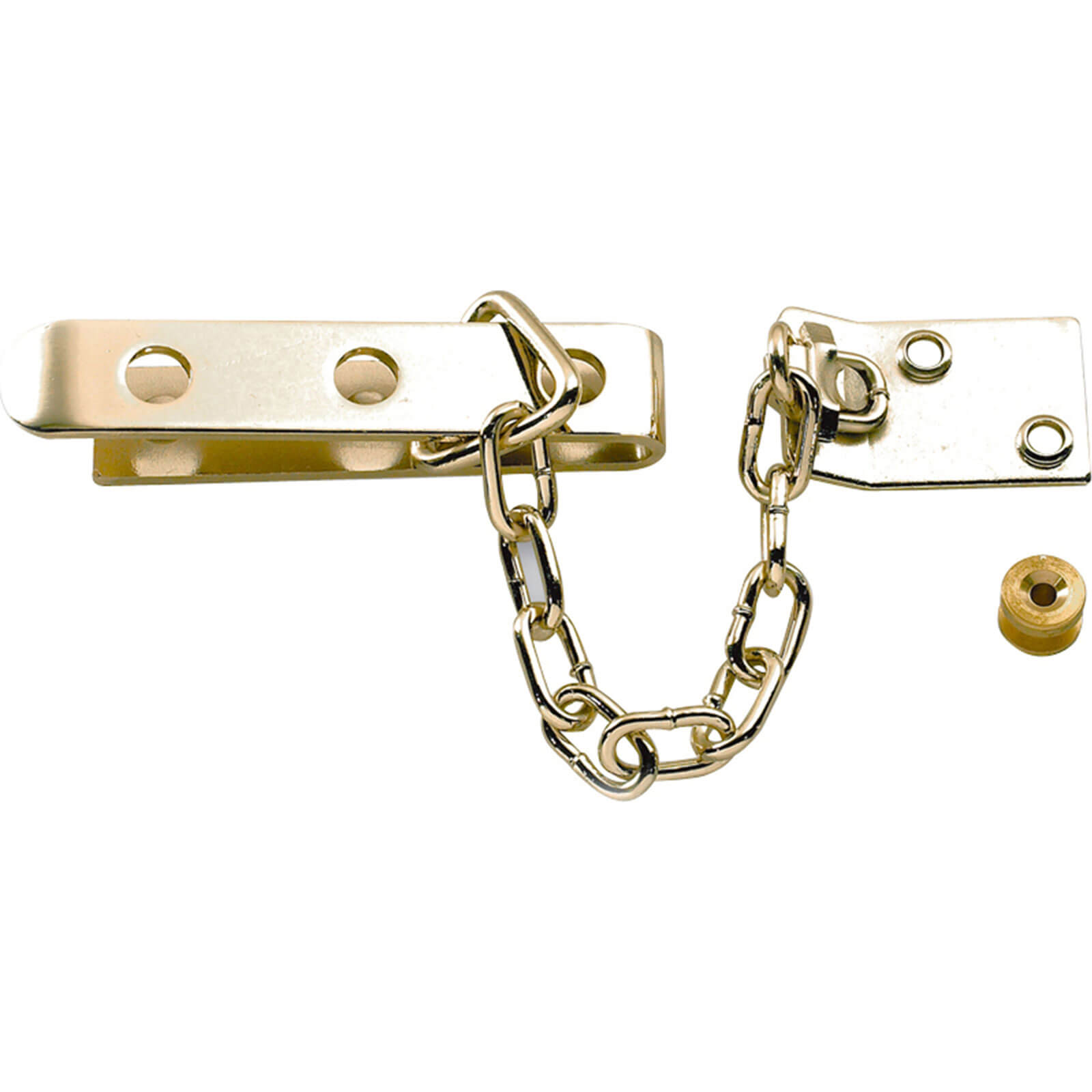 Image of Yale Locks P1040 High Security Door Chain Brass Finish