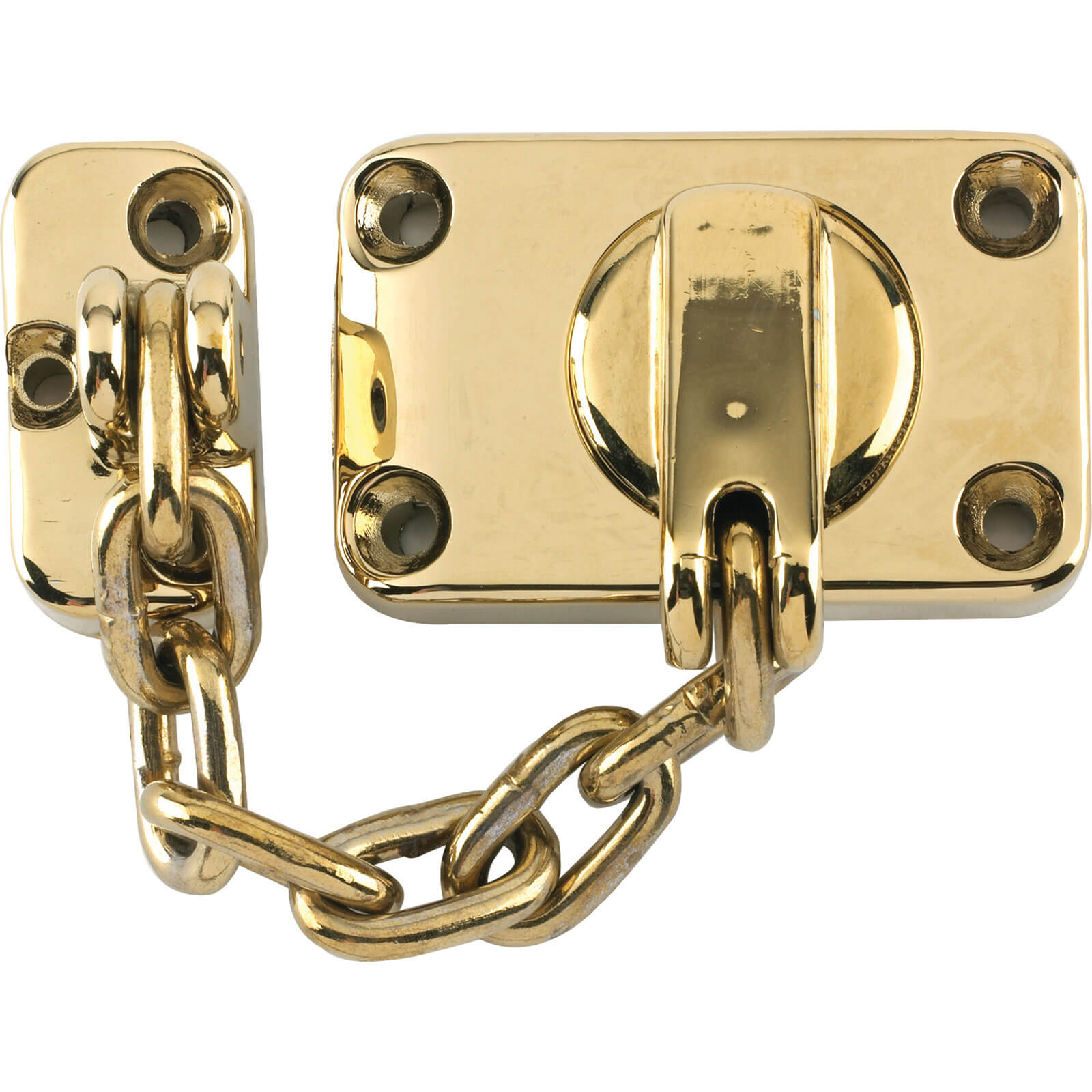 Image of Yale Locks WS16 Combined Door Chain and Bolt Electro Brass Finish