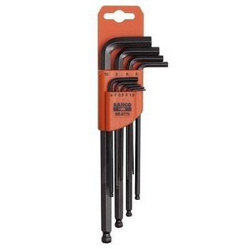 Image of BAHCO BE9770 9 PIECE HEX KEY SET 15MM 10MM