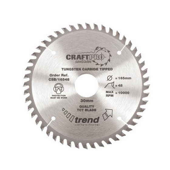 Image of TREND CSB21048 MEDIUM FINISH TCT CIRCULAR SAW BLADE 48TX30X210MM