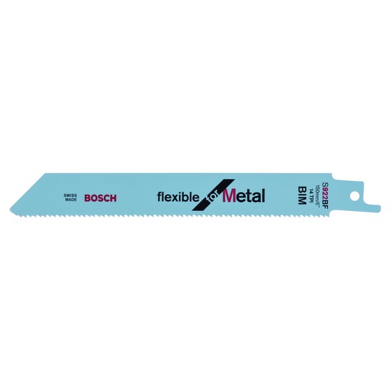 Image of Bosch 2608656014 Pack Of 5 Flex Metal UniShank Saw Blades UniShank S922 BF