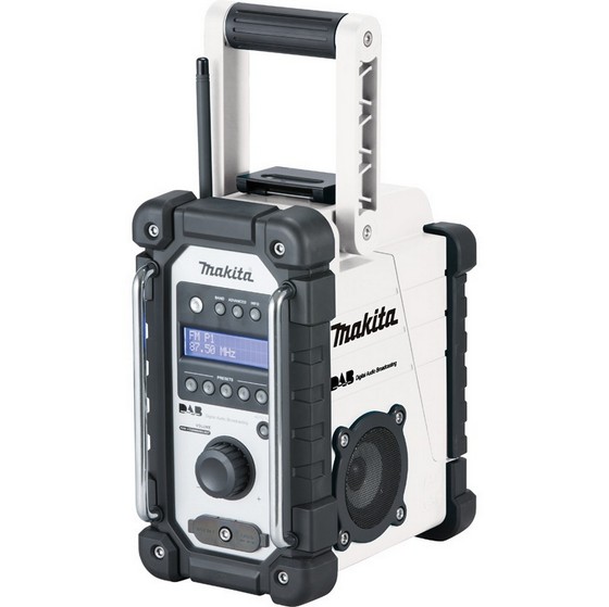 Image of MAKITA DMR109W DAB SITE RADIO WHITE 240V