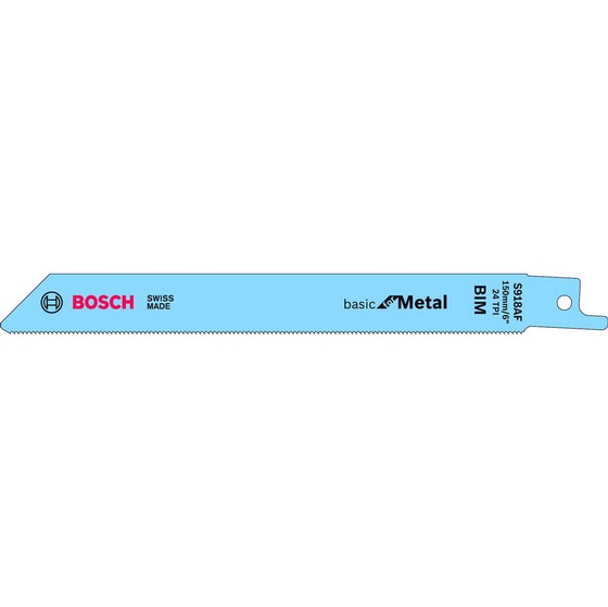 Image of Bosch 2608651780 Pack Of 5 S918A Basic Metal Sabresaw Blades 13mm