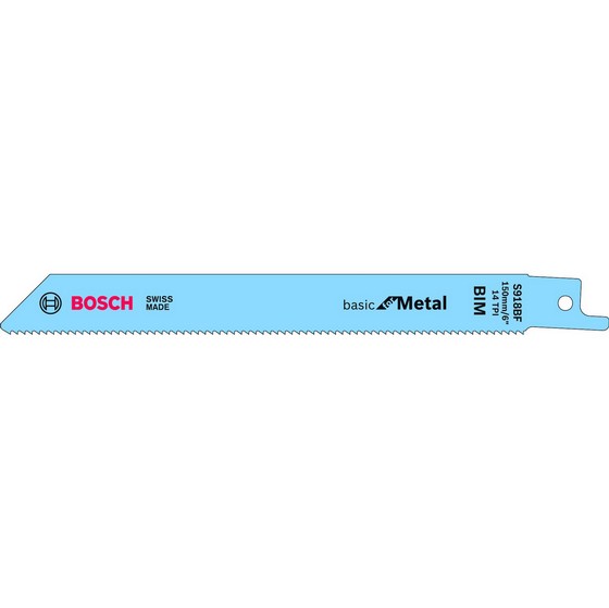 Image of Bosch 2608651781 Pack Of 5 S918B Metal Cut Sabresaw Blades 28mm