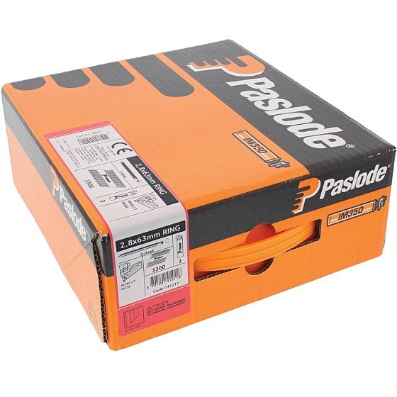 Image of PASLODE 141260 63MM RING HDGV NAILS BOX 1100