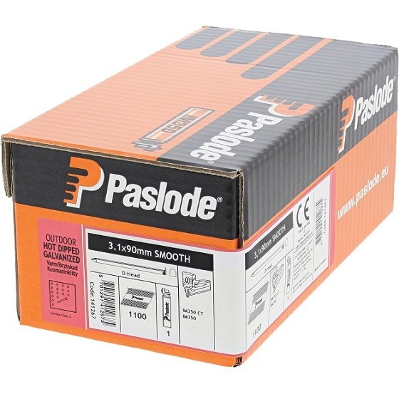 Image of PASLODE 141267 90MM ST HDGV NAILS BOX 1100