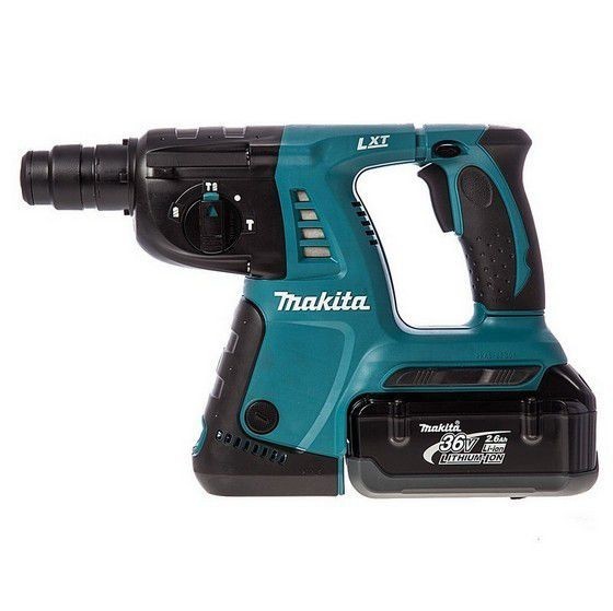 Image of MAKITA BHR262RDE 36V SDS HAMMER DRILL 2x26AH LIION BATTERIES