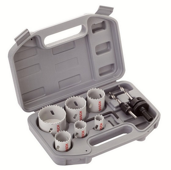 Image of BOSCH 9 PIECE ELECTRICIANS HOLESAW KIT